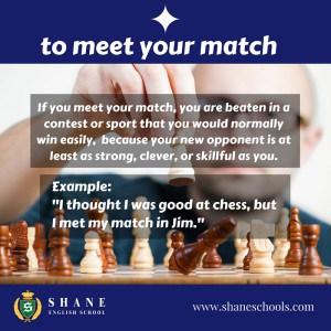 to meet your match - English lesson