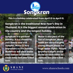 Songkran - English lesson