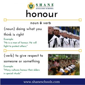 English lesson - honour