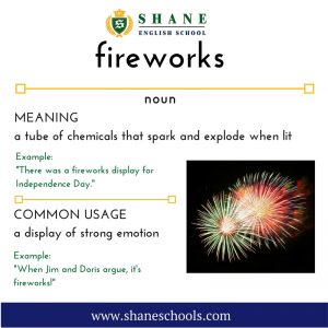 English lesson - fireworks