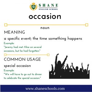 English lesson - occasion