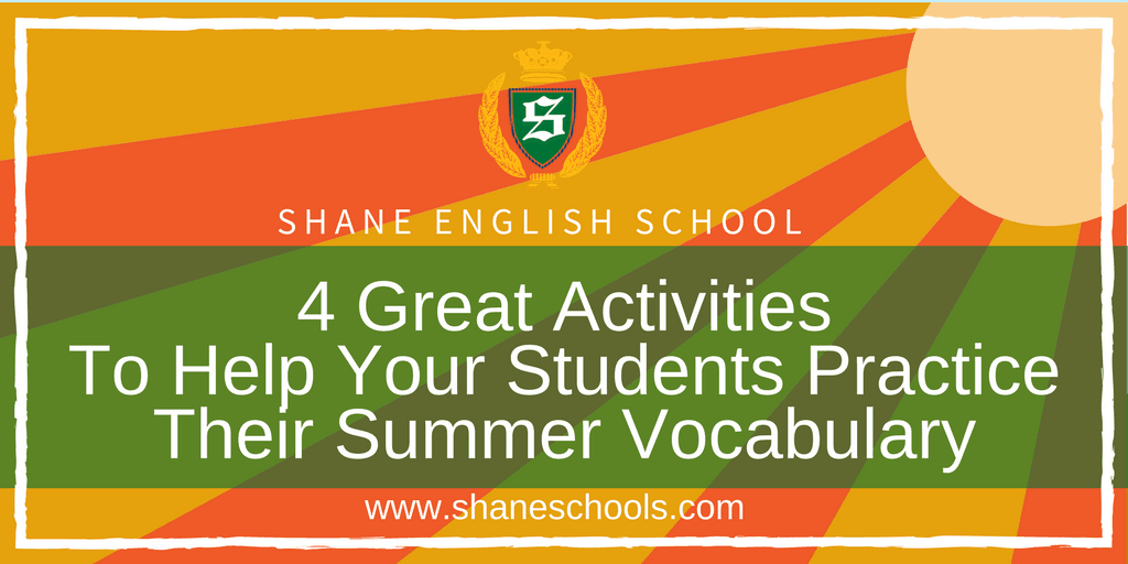 4 Great Activities To Help Your Students Practice Their Summer Vocabulary